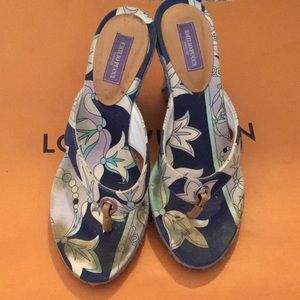 Wedge floral sandal